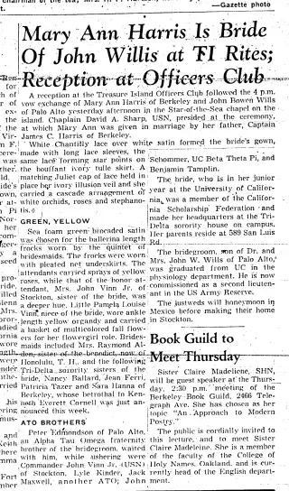 other Newspaper clipping from Nov 5, 1951 5720929