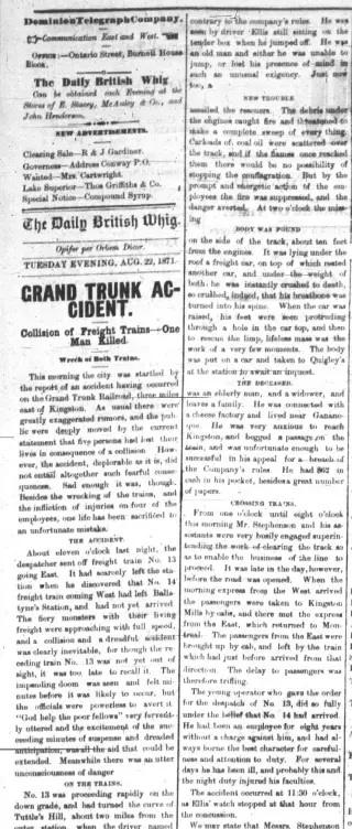 other Newspaper clipping from Aug 22, 1871 5721064