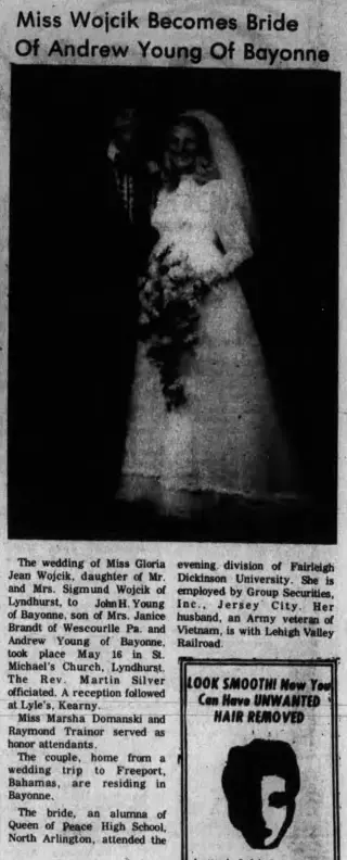 Marriage Newspaper clipping from Jun 28, 1973 5721559