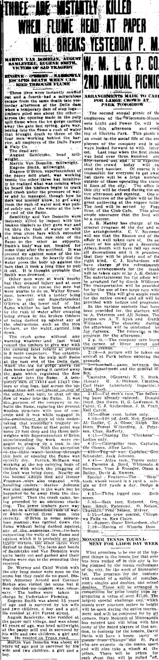 Obituary Newspaper clipping from Aug 26, 1916 5721711