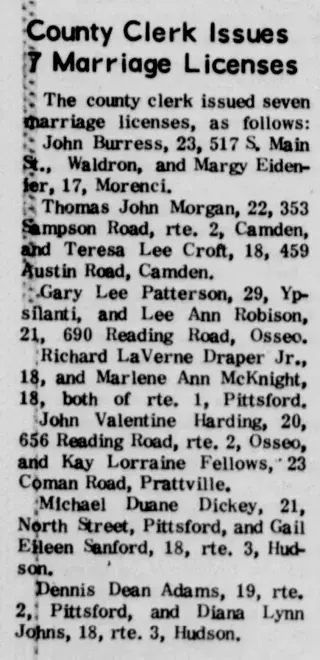 Marriage Newspaper clipping from Jun 3, 1969 5721844