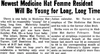Birth Newspaper clipping from Mar 1, 1948 5722029