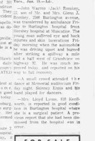 other Newspaper clipping from Jan 16, 1954 5722242
