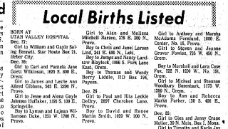 Birth Newspaper clipping from Dec 27, 1977 5722345
