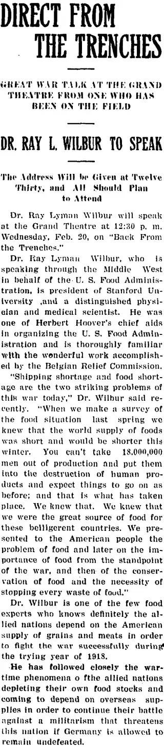 other Newspaper clipping from Feb 13, 1918 5722420