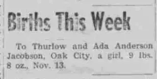 Birth Newspaper clipping from Nov 15, 1956 5722876