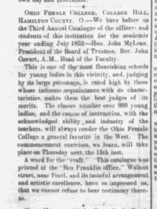other Newspaper clipping from Jul 13, 1852 5723025