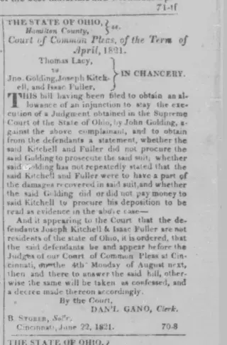 other Newspaper clipping from Sep 1, 1821 5723325