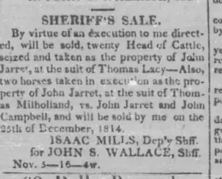 other Newspaper clipping from Nov 19, 1814 5723357