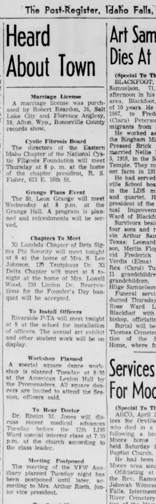 other Newspaper clipping from Apr 20, 1959 5723496