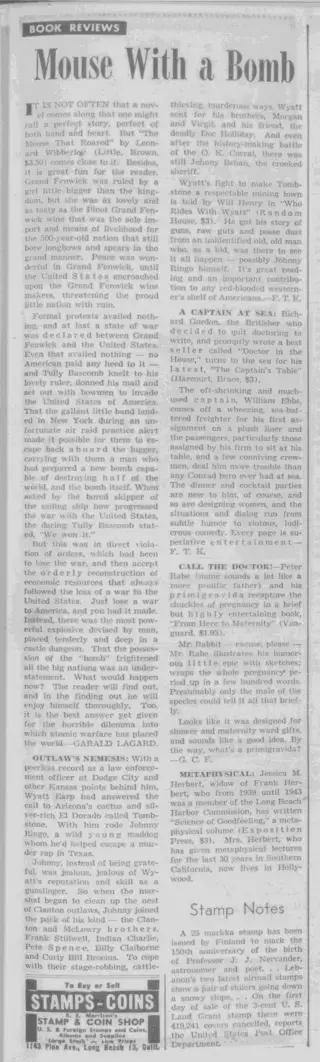 other Newspaper clipping from Apr 3, 1955 5723502
