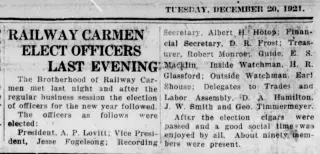 other Newspaper clipping from Dec 20, 1921 5723545