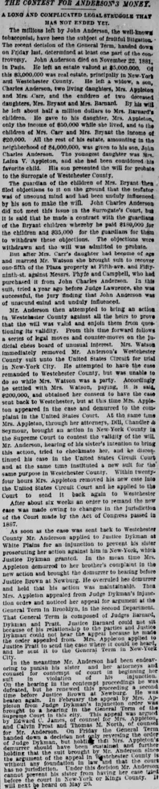 other Newspaper clipping from May 23, 1888 5724177
