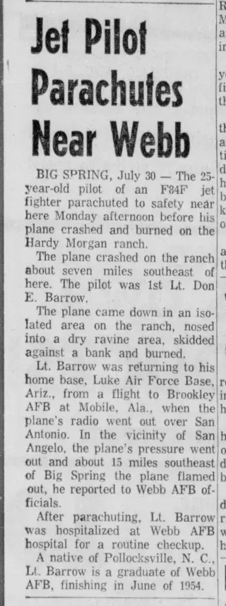 other Newspaper clipping from Jul 30, 1957 5724203