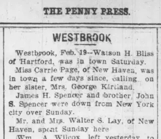 General news Newspaper clipping from Feb 19, 1901 5724234