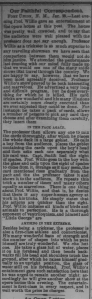 other Newspaper clipping from Jan 30, 1884 5724494