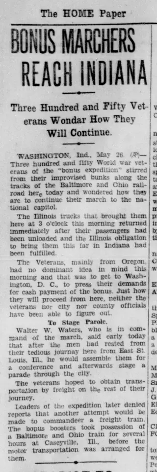 other Newspaper clipping from May 26, 1932 5724542