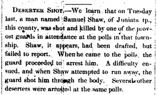other Newspaper clipping from Oct 8, 1864 5724773