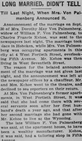 Marriage Newspaper clipping from Feb 19, 1909 5724834