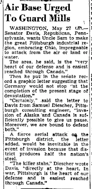 other Newspaper clipping from May 27, 1940 5724884