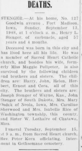 other Newspaper clipping from Sep 14, 1908 5725001