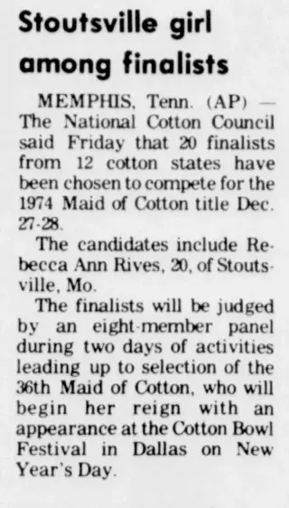 other Newspaper clipping from Dec 8, 1973 5725277