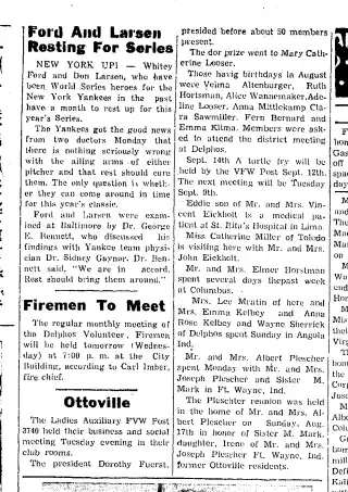 other Newspaper clipping from Sep 3, 1958 5725457