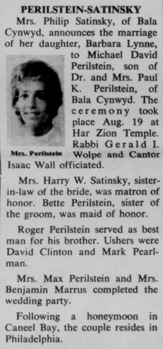 Marriage Newspaper clipping from Sep 21, 1973 5725508