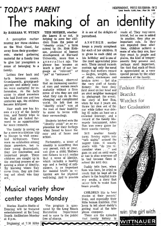 other Newspaper clipping from May 24, 1970 5726273