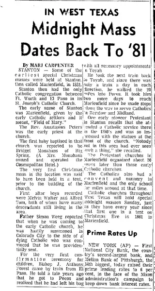 other Newspaper clipping from Dec 24, 1972 5726304