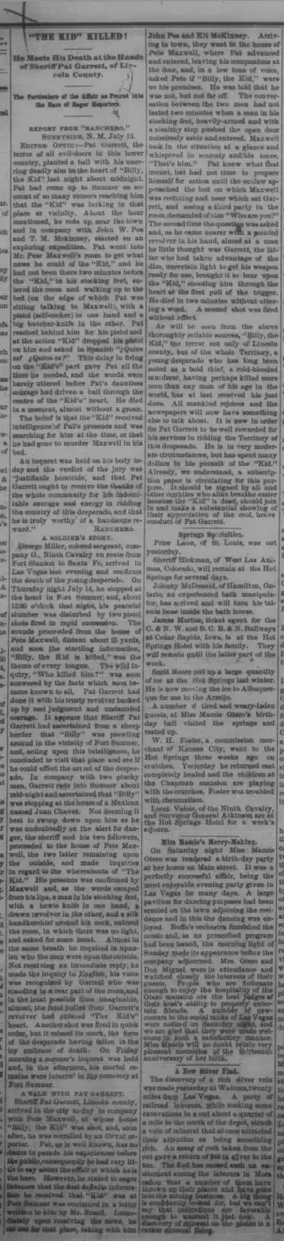 other Newspaper clipping from Jul 18, 1881 5726491