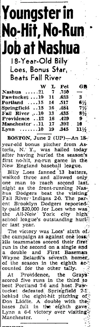 other Newspaper clipping from Jun 2, 1949 5726648