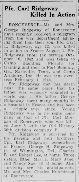 other Newspaper clipping from Aug 22, 1944 5727172