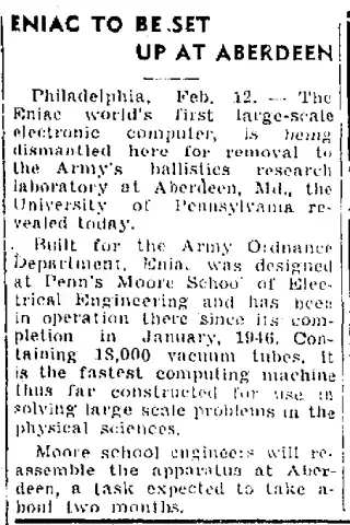 other Newspaper clipping from Feb 13, 1947 5727374
