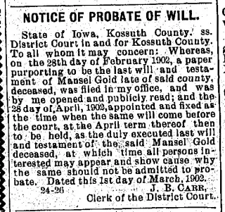 other Newspaper clipping from Mar 5, 1902 5727707