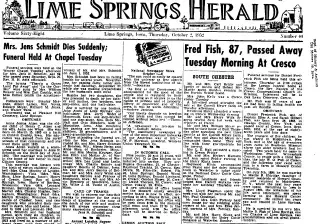 other Newspaper clipping from Oct 2, 1952 5727915