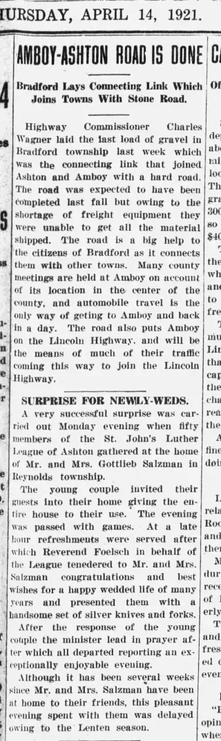 other Newspaper clipping from Apr 14, 1921 5728421