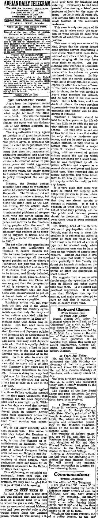 other Newspaper clipping from Jun 19, 1942 5728738