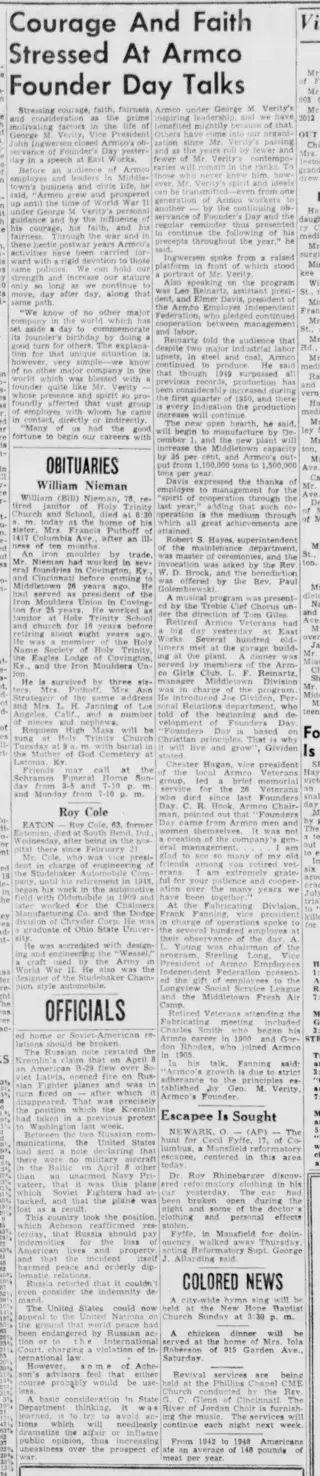 other Newspaper clipping from Apr 22, 1950 5729138