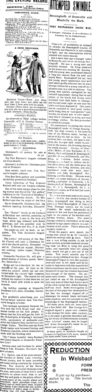 Crime Newspaper clipping from Dec 11, 1897 5729528