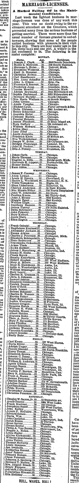Marriage Newspaper clipping from Aug 22, 1880 5730086