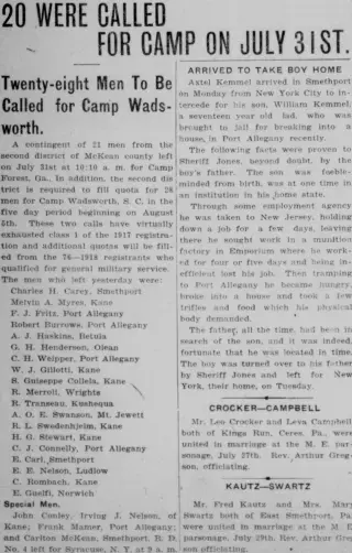 other Newspaper clipping from Aug 1, 1918 5730235