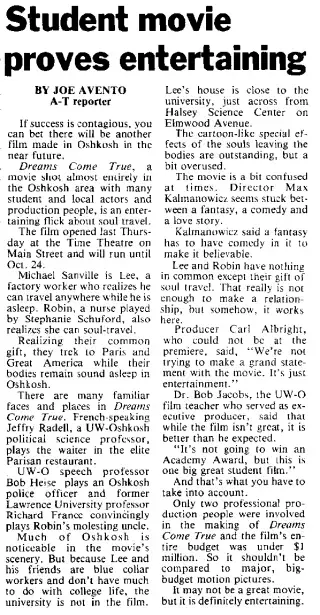 other Newspaper clipping from Oct 17, 1985 5730902