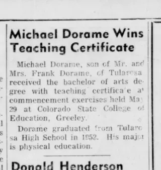 General news Newspaper clipping from May 31, 1956 5730970