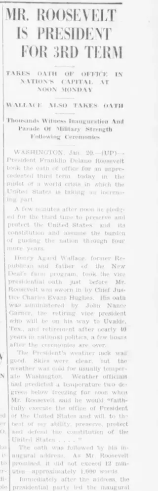 other Newspaper clipping from Jan 20, 1941 5731212