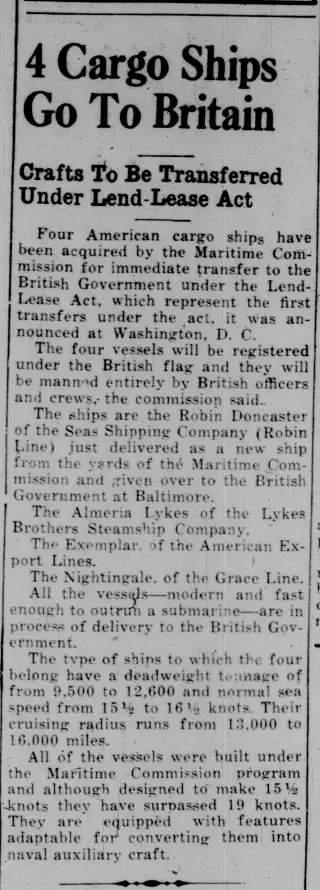 other Newspaper clipping from Apr 19, 1941 5731217