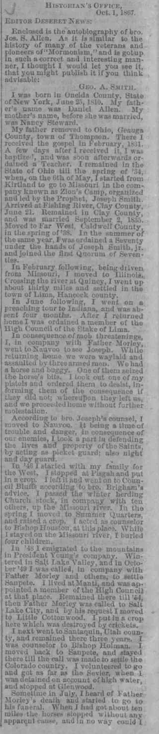 other Newspaper clipping from Nov 20, 1867 5731332