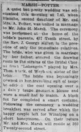 Marriage Newspaper clipping from Apr 17, 1919 5731570