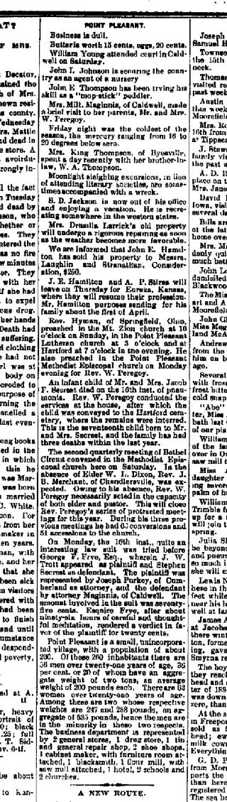 other Newspaper clipping from Feb 26, 1885 5731580
