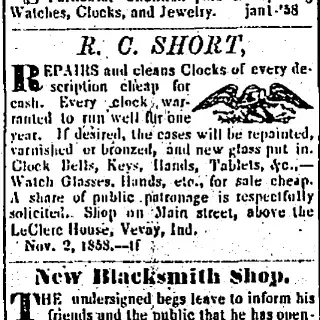 Business Newspaper clipping from Dec 15, 1858 5731836